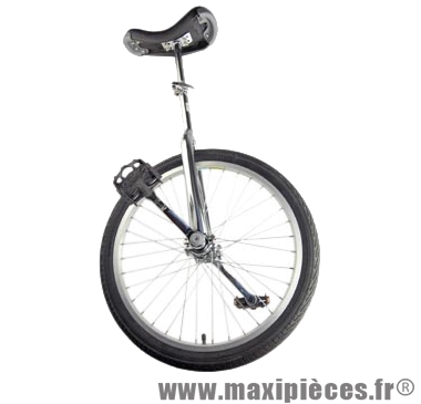 Monocycle 20 pouces argent (selle noire 300 mm) - Accessoire Vélo Pas Cher - Autres vélos complet