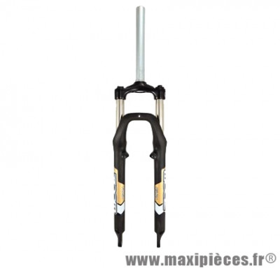 Fourche VTT 26 pouces zxd noire 1 pouce 1/8 ahead set alu réglable deb.80 mm v-brake/disc fix std marque Zoom - Pièce Vélo