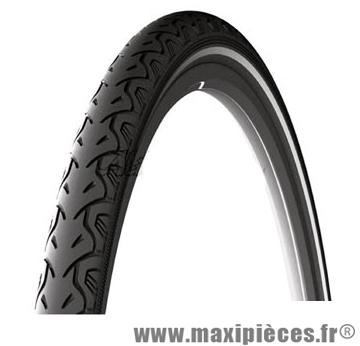 Pneu pour vélo tradi 26x1.40 city protek tr noir flanc réfléchissant (37-559) marque Michelin - Pièce Vélo