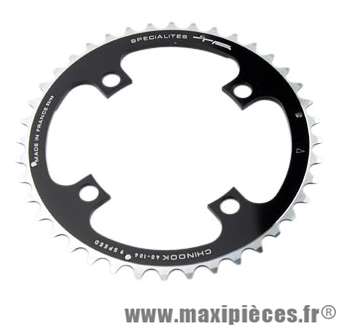 Plateau 40 dents VTT triple diamètre 104 interm noir 4 branches chinook (deore/lx/xt) marque Spécialités TA - Matériel pour Vélo