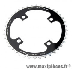 Plateau 40 dents VTT triple diamètre 104 interm noir 4 branches chinook (deore/lx/xt) marque Spécialités TA - Matériel pour Vélo