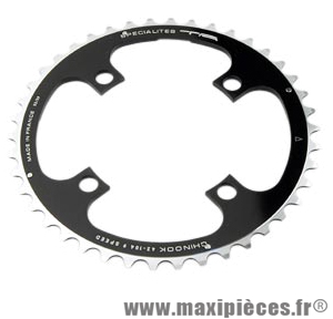 Plateau 42 dents VTT triple diamètre 104 interm noir 4 branches chinook (deore/lx/xt) marque Spécialités TA - Matériel pour Vélo