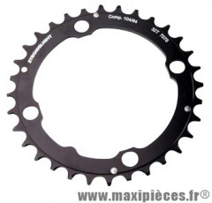 Plateau 32 dents VTT triple diamètre 104 interm noir 4 branches zicral 9/10v marque Stronglight - Pièce Vélo