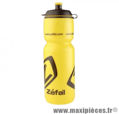 Bidon 160 jaune 750ml clips marque Zéfal - Matériel pour Cycle