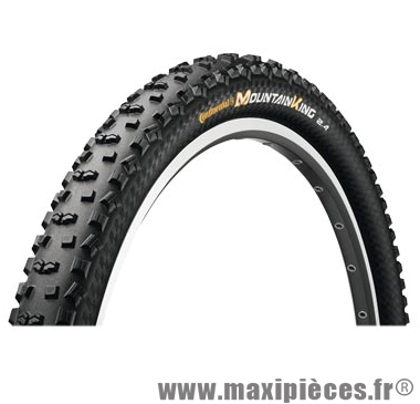 Pneu de VTT 26x2.20 tr mountain king noir/noir (54-559) marque Continental - Accessoire Vélo