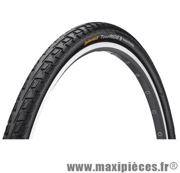 Pneu de vélo pour VTC 700x28 tr tour ride noir/noir (28-622) marque Continental - Accessoire Vélo