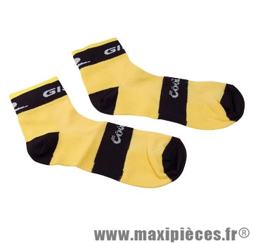 Socquette coolmax jaune/noire 44/47 (paire) marque GIST - Casque Vélo pour cycliste