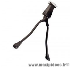 Béquille vélo a 2 pieds alu noire 26/28 pouces - Accessoire Vélo Pas Cher