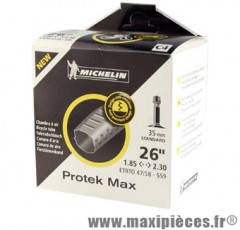 Chambre à air de VTT 26x1.85/2.20 vs protek max c4 marque Michelin - Pièce Vélo