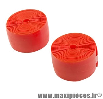 Bande anti-crevaison VTT 26/24 pouces largeur 39mm orange (blister de 2) - Accessoire Vélo Pas Cher