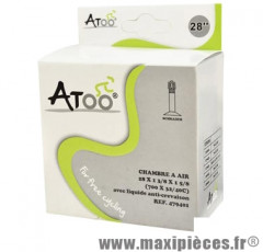Chambre à air de VTC 700x32/42 vs avec liquide anti-crevaison marque Atoo - Matériel pour Vélo