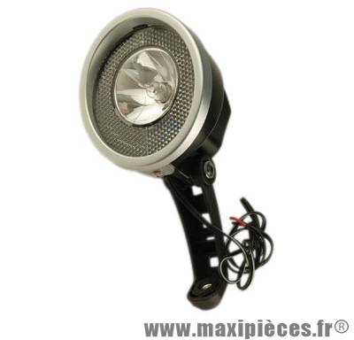 Projecteur halogène pour dynamo moyeu avec interrupteur on/off 10 lux (vrac) - Accessoire Vélo Pas Cher