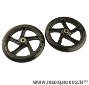 Roues de trottinette en 200 mm roulements abec 5 (paire) - Accessoire Vélo Pas Cher