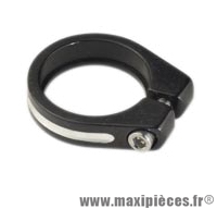 Collier tige de selle route 31,8mm noir argent *Déstockage !