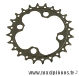 Plateau 24 dents VTT triple diamètre 64 intérieur noir 4 branches origine slx m660 10v. marque Shimano - Matériel pour Vélo