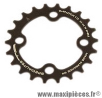 Plateau 22 dents VTT triple diamètre 64 intérieur noir 4 branches chinook 10v marque Spécialités TA - Matériel pour Vélo