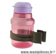 Bidon enfant couleur avec clip fixation + décalque fantaisie - Accessoire Vélo Pas Cher