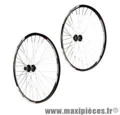 Roue VTT 29 pouces (paire) neo disc mx m475 disque hg 8/9/10v. noires rayons noirs 32t - Accessoire Vélo Pas Cher