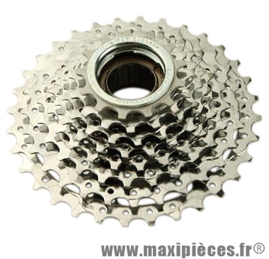 Roue libre 8 vitesses 13-32 dents chrome marque Sunrace - Matériel pour Vélo
