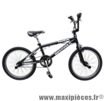 Vélo BMX c910f freestyle 20 pouces noir marque Carratt - BMX complet