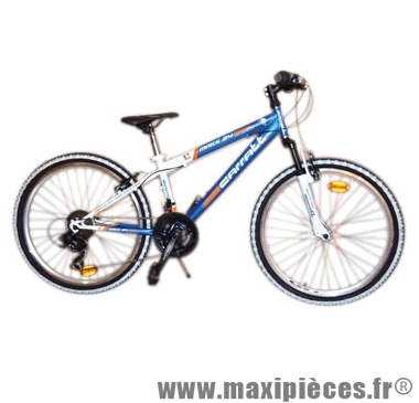 Vélo pour enfant 24 VTT c610 makk24 bleu/blanc tx35 6x3 susp. marque Carratt - Vélo pour enfant complet