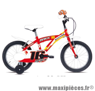 Vélo pour enfant 16 garçon c670 makk16 rouge marque Carratt - Vélo pour enfant complet