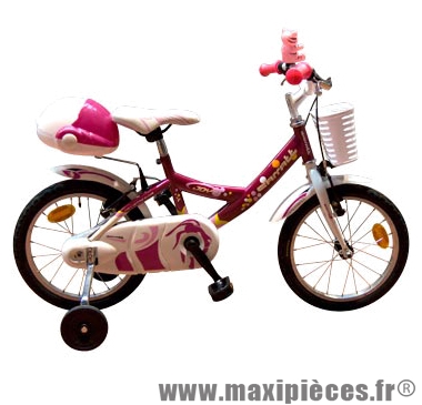 Vélo pour enfant 16 fillette c671 joy16 fushia/blanc marque Carratt - Vélo pour enfant complet