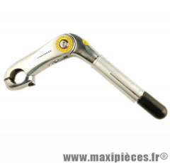 Potence réglable plongeur d22.2 l110 argent ouvrable (cintre 25.4) marque Kalloy - Matériel pour Vélo