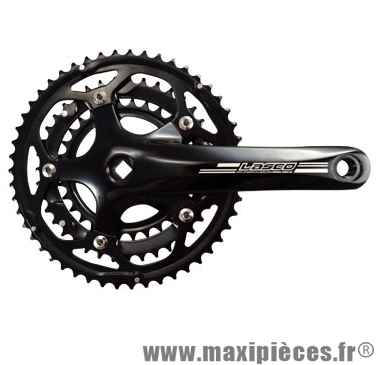Pédalier route triple 50-39-30d l170 lasco noir emmanchement carre (axe 113) - Accessoire Vélo Pas Cher