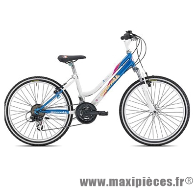Vélo pour enfant 24 VTT c611 joy24 bleu/blanc tx35 6x3 susp. marque Carratt - Vélo pour enfant complet