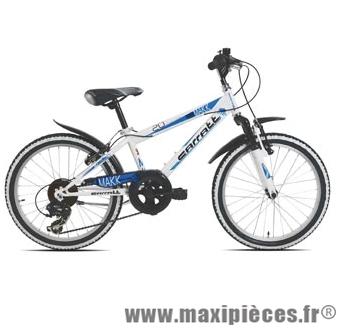 Vélo pour enfant 20 VTT c630 makk20 blanc/bleu tx35 6v susp. marque Carratt - Vélo pour enfant complet