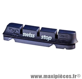 Patin route flash pro bxp bleu jte alu gomme hte perf. adaptable shimano/sram (2 pr marque SwissStop - Matériel pour Cycle