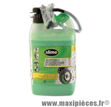 Liquide préventif VTT/route anti-crevaison (bidon 3.8l) marque Slime - Pièce Vélo