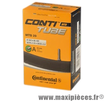 Chambre à air de VTT 29x1.75/2.50 vs marque Continental - Accessoire Vélo