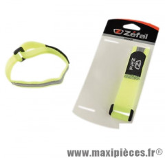 Cercle pantalon souple jaune fluo réfléchissant fermeture velcro (paire) marque Zéfal - Matériel pour Cycle