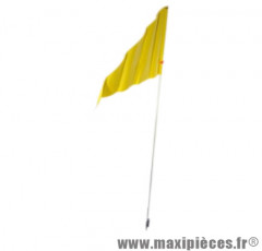 Drapeau sécurité 150cm jaune - Accessoire Vélo Pas Cher