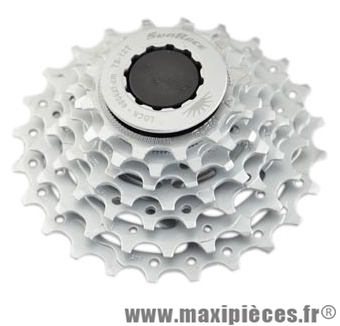 Cassette 7 vitesses chrome 12-24 dents (compatible shimano) marque Sunrace - Matériel pour Vélo