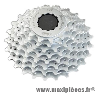 Cassette 8 vitesses chrome 12-25 dents (compatible shimano) route marque Sunrace - Matériel pour Vélo