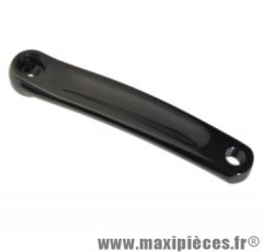 Manivelle gauche VTT 175mm alu noir mat axe carré inversé * Déstockage !