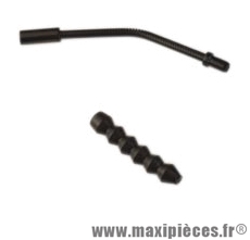 Coude de frein v-brake 90° flexible noir inox (x1) - Accessoire Vélo Pas Cher
