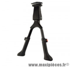 Béquille vélo a 2 pieds alu noire réglable 24/29 pouces - Accessoire Vélo Pas Cher