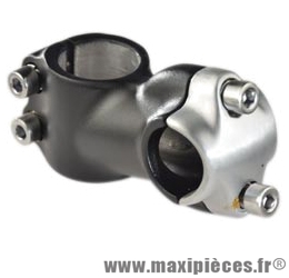 Potence route/VTT ahead set 1 pouce 1/8 l60 releve noir +15deg (cintre 25.4) - Accessoire Vélo Pas Cher