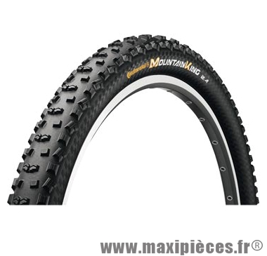 Pneu de VTT 29x2.20 ts mountain king ii performance tub ready noir 760 grammes (55-622 marque Continental - Accessoire Vélo