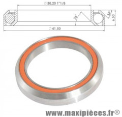 Roulement cartouche jeu direction 1 pouce 1/8 41,5x30,2x6,5 mm 36°x36° th872 - Accessoire Vélo Pas Cher