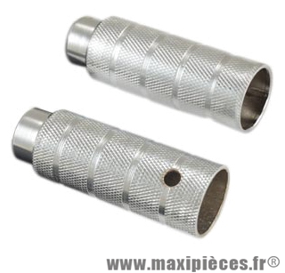 Repose pied BMX filete d40 l110 pour axe de 14 argent (paire) marque Atoo - Matériel pour Vélo