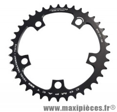 Plateau 38 dents route diamètre 110 intérieur noir (comp.shimano + campa ultra torque) 10/9v. marque Miche - Pièce Vélo