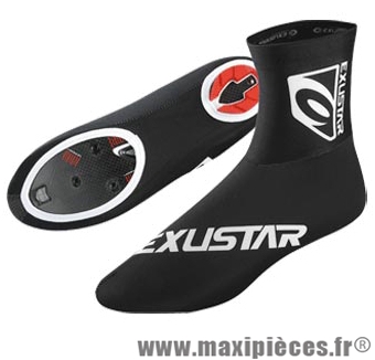 Couvre chaussure lycra sc010 noir (taille M) 40/42 (paire) marque Exustar pour cycliste