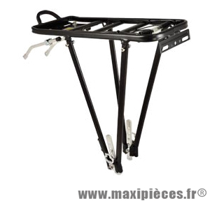 Porte bagage arrière 24/26/28 pouces avec porte paquet alu noir - Accessoire Vélo Pas Cher