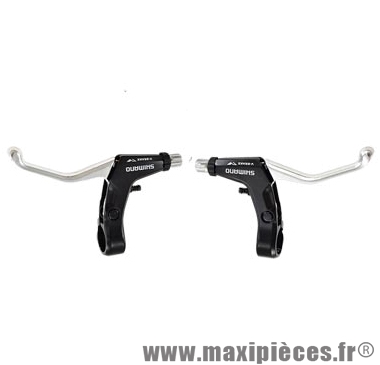 Levier de frein vélo VTT v-brake 3 doigts alivio noir (paire) marque Shimano - Matériel pour Vélo