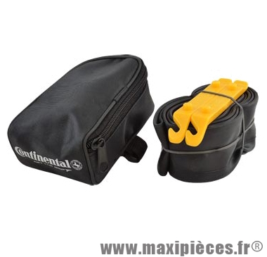 Sacoche selle + kit réparation (1 chambre a air VTT 27.5 vs et 2 démontes pneu marque Continental - Accessoire Vélo